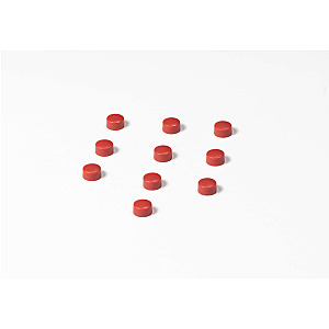 Memomagneten, rond en in diverse diameters en kleuren