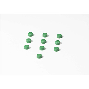 Memomagneten, rond en in diverse diameters en kleuren