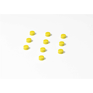 Memomagneten, rond en in diverse diameters en kleuren