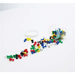 Pushpins assortiment, 100 stuks 