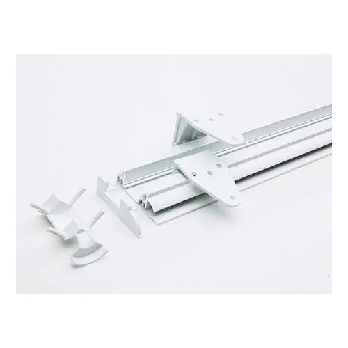 PartnerLine Rail wit, compl, incl. afdekstrip 240 cm