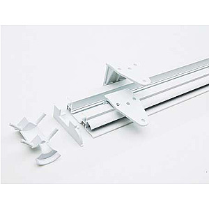 PartnerLine Rail wit, compl, incl. afdekstrip 240 cm