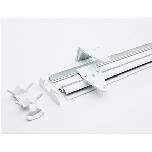 PartnerLine Rail wit, compl, incl. afdekstrip 240 cm