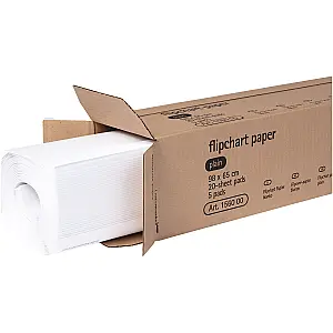 Legamaster flipover papierblok à 20 vel blanco of ruit 5cm